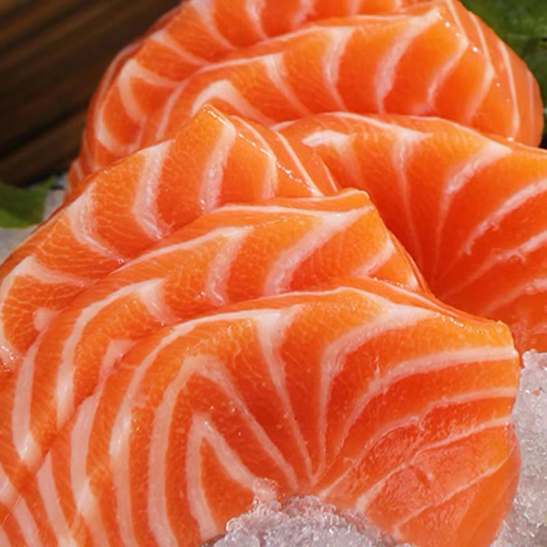 【拍2盒送1盒】新鲜三文鱼现切现杀即食刺身送芥末酱油