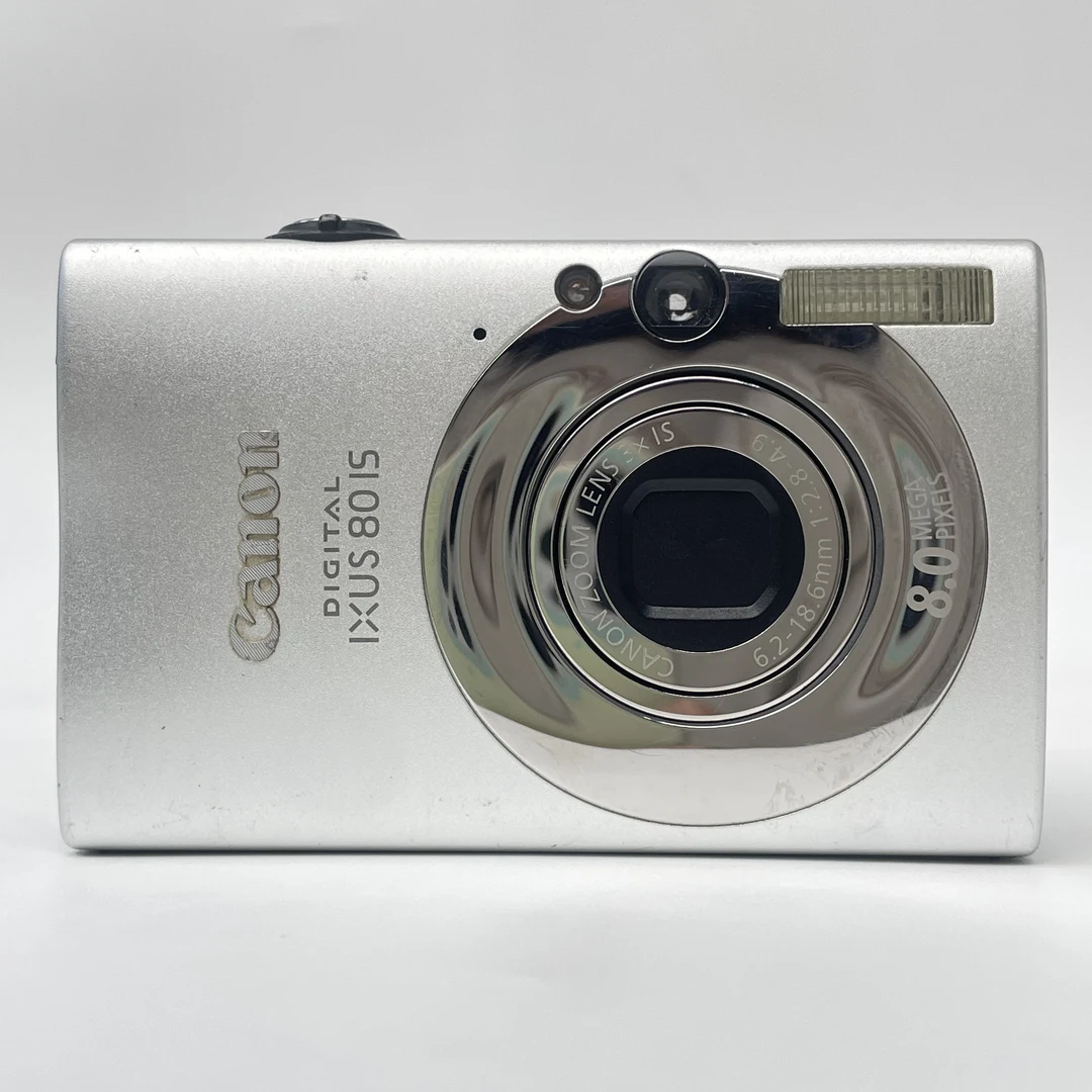 95新 Canon/佳能 ixus80银色800万像素3倍变焦复古ccd数码相机