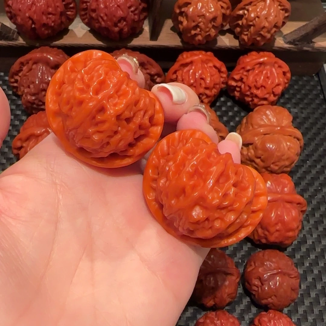 吊坠文玩核桃玉化宫灯41精品1832