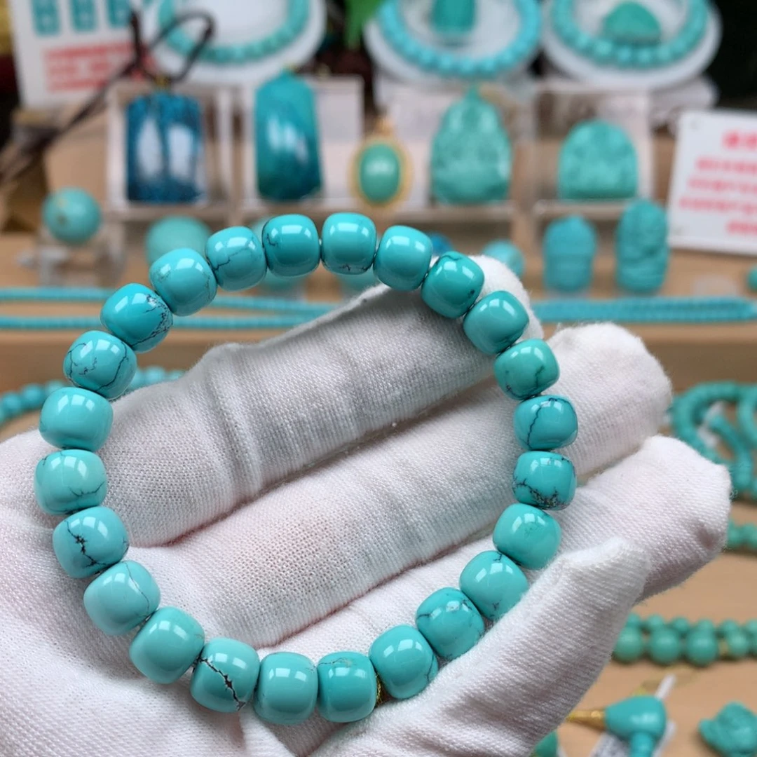 绿松石未镶嵌珠宝奇石8.8mm