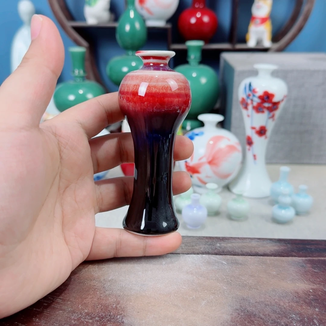 陶瓷手工小花器摆件