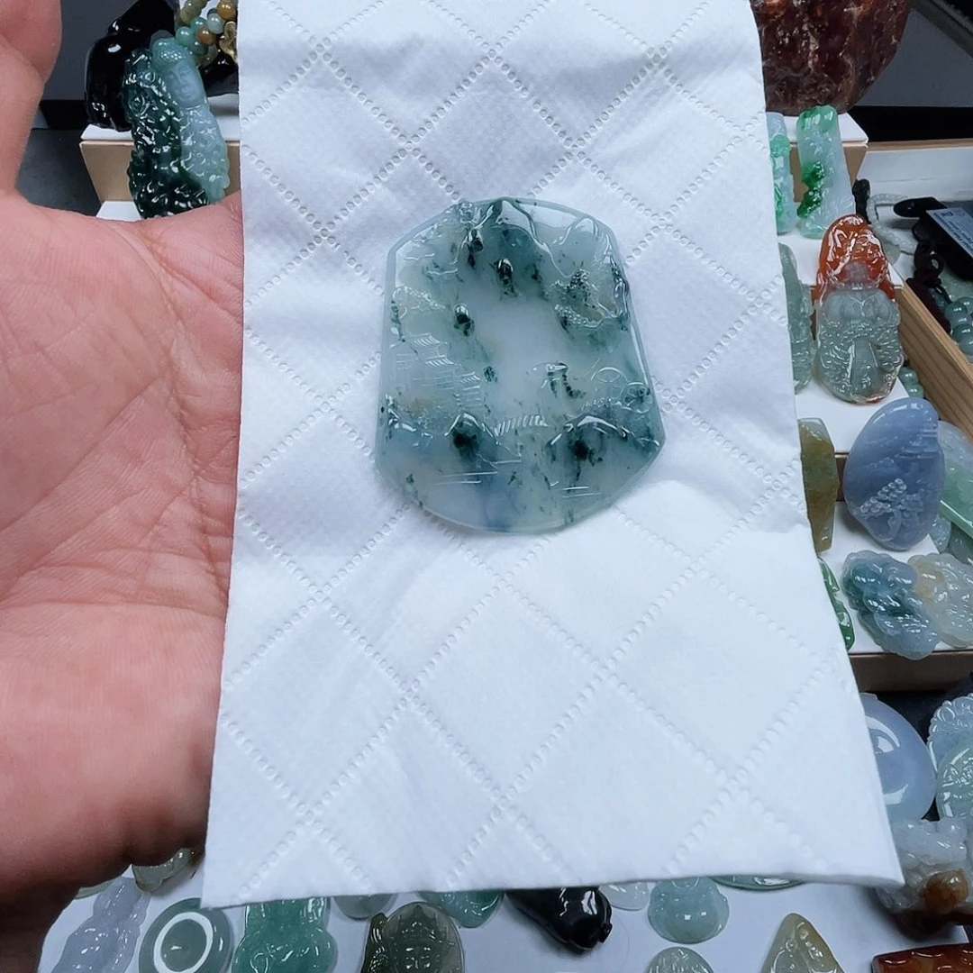 翡翠未镶嵌吊坠(不含链)