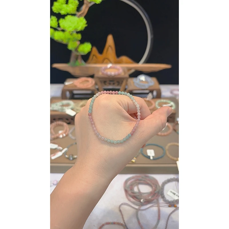 单圈素圈碧玺款手串5003