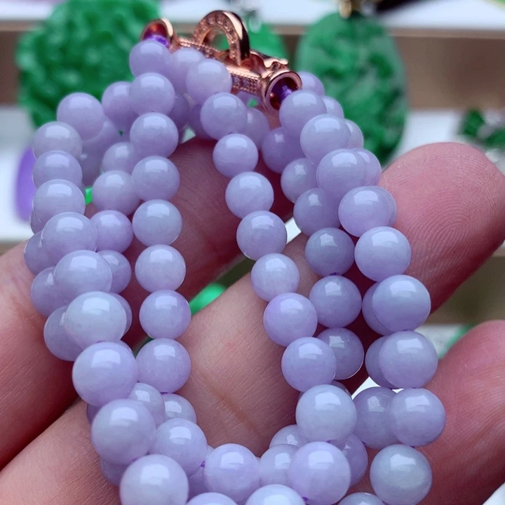 翡翠未镶嵌毛衣链