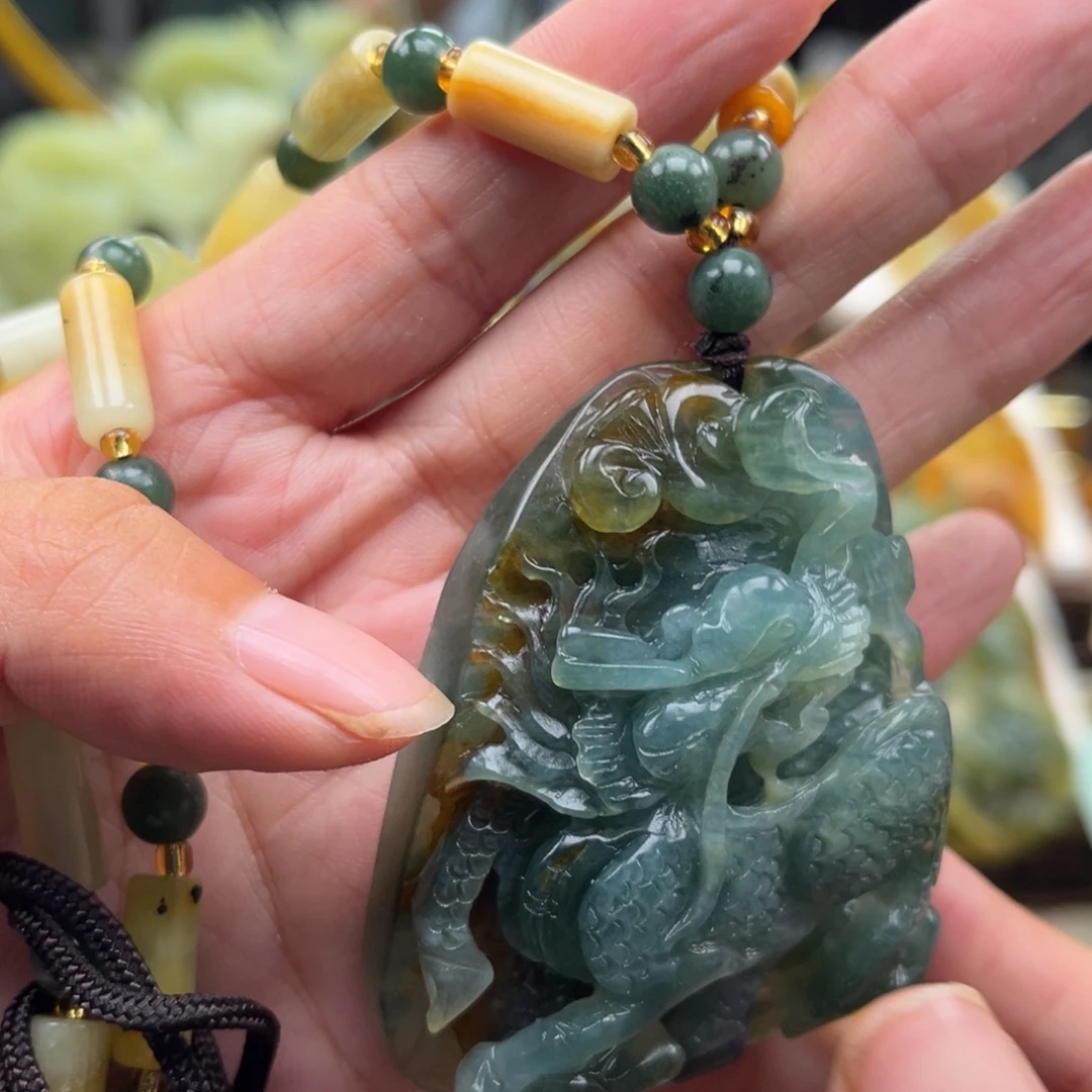 岫玉未镶嵌挂件挂件