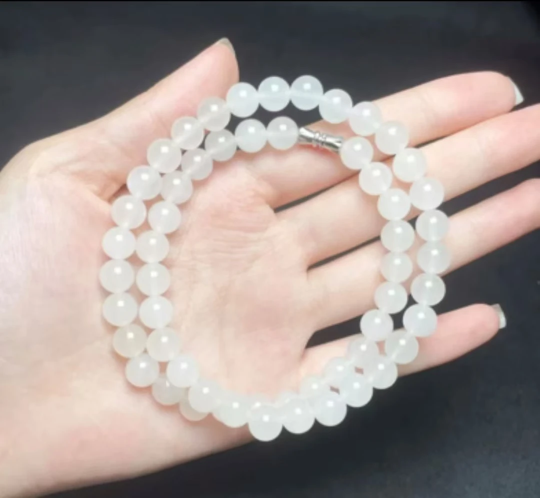 【甄选】高端  大气白色卡8 气质女款 妈妈链白月光项链