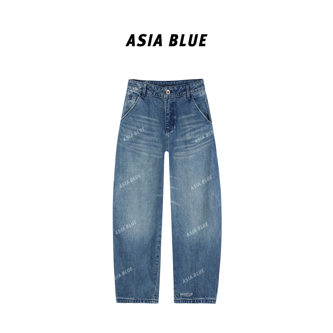 LYY【非悸】 2025春季无弹百搭八分哈伦弯刀牛仔裤#Q5285