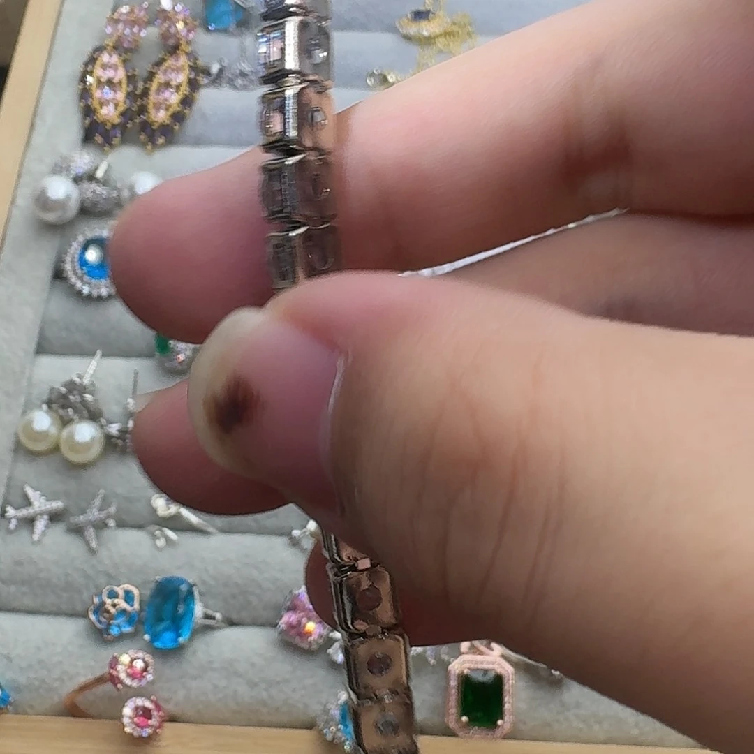绿水晶戒指银S925镶嵌