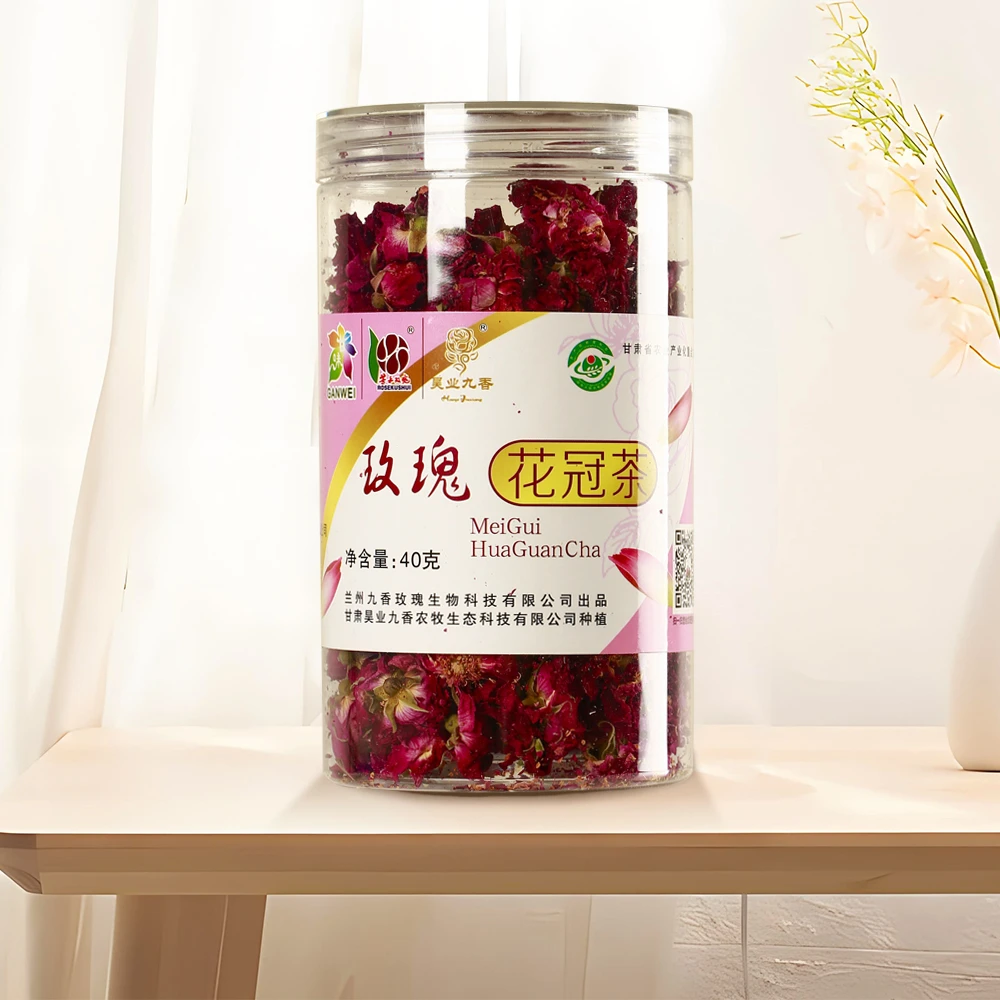 【仙女必备】花冠茶 40g/罐苦水玫瑰花冠茶清香四溢适合日常饮用