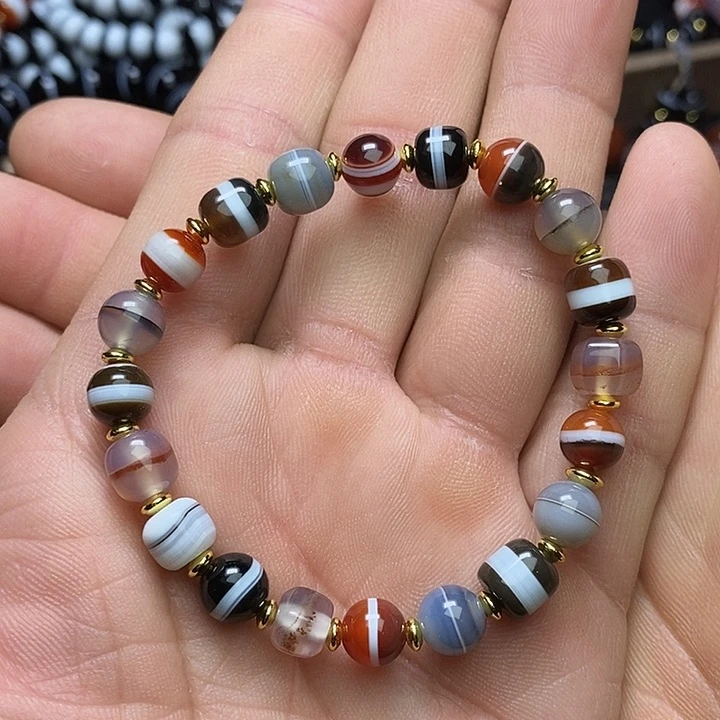 玛瑙/玉髓未镶嵌手链