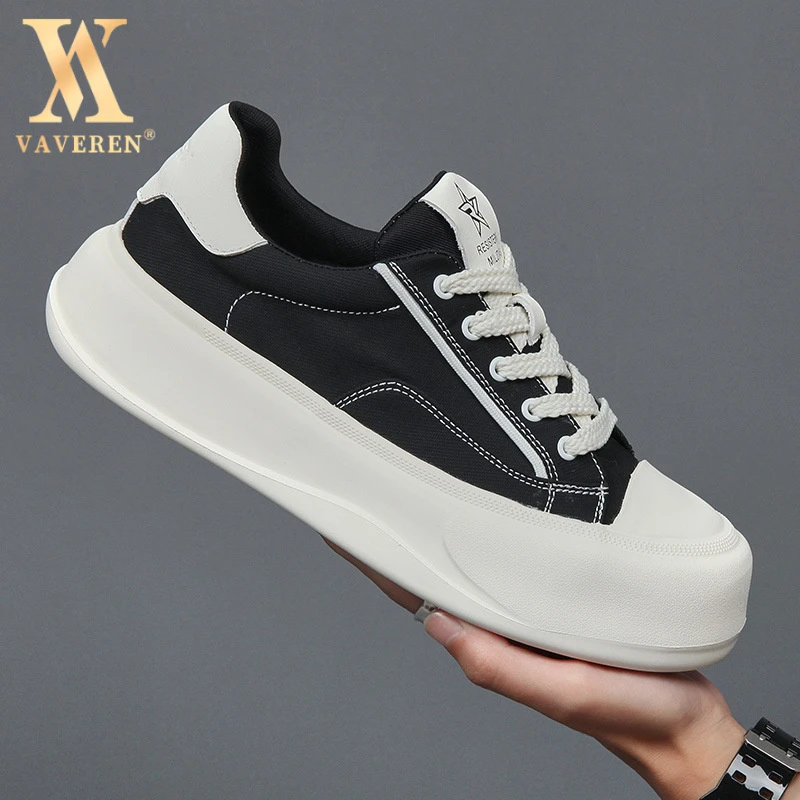 厚底板鞋男2025夏季新款男士布鞋透气百搭轻便运动休闲鞋子潮