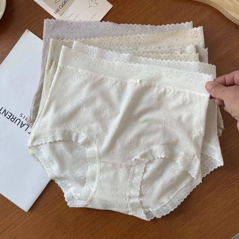 收腹提臀内裤女棉2025春夏新款高腰舒适透气女士三角裤