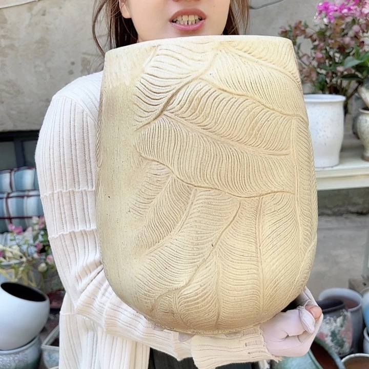 口径20高31一个复古芭蕉叶