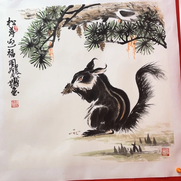 国画花鸟的翅膀和翅膀都70.70