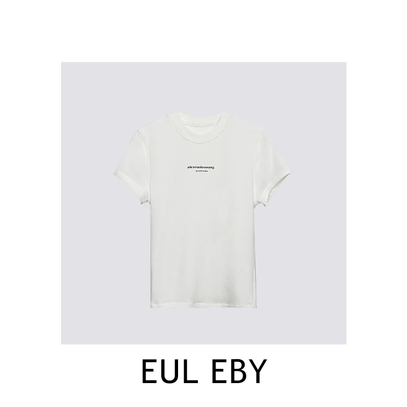 【清】小字母印花舒适百搭短袖T恤241105#