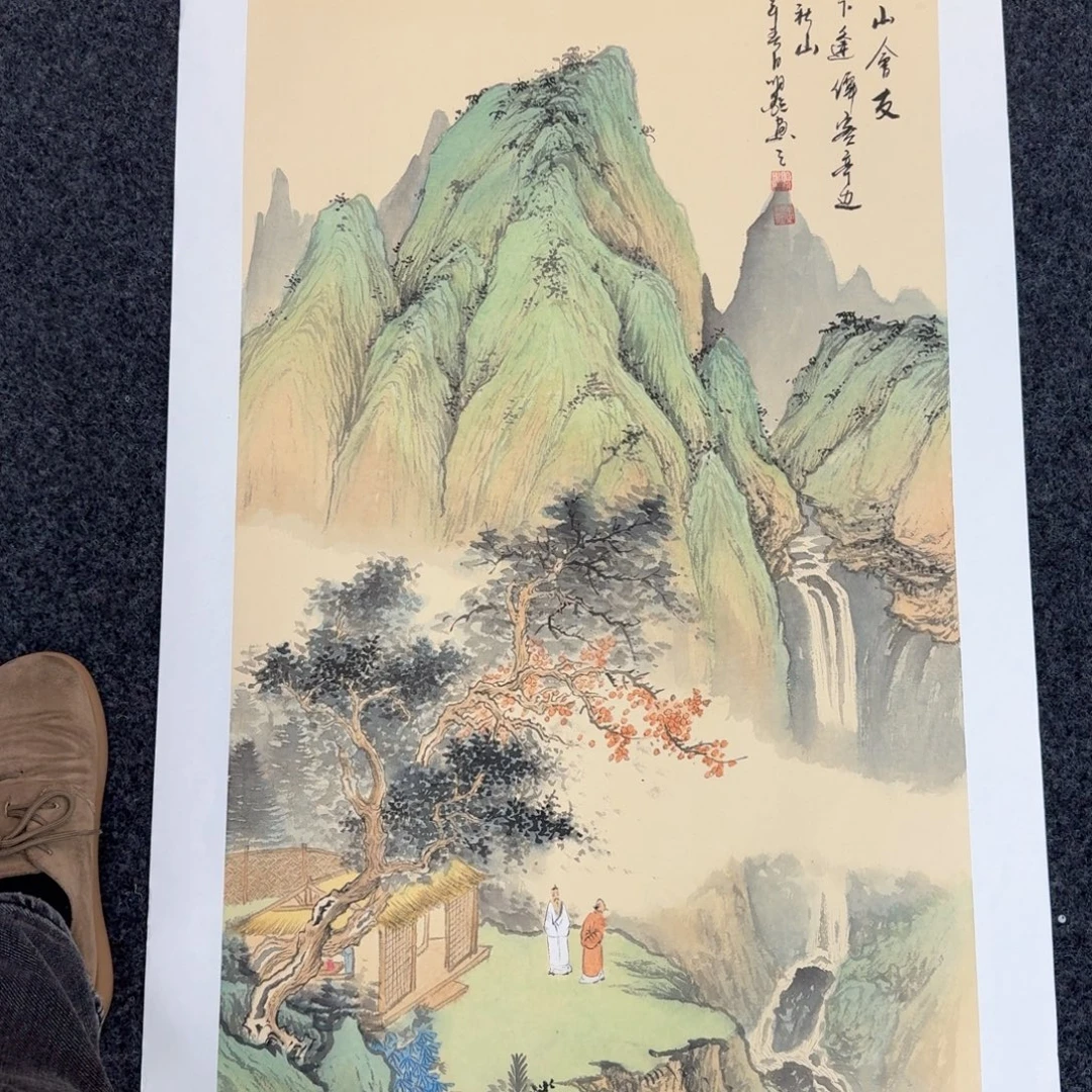 国画国画作品纯手绘山水花鸟