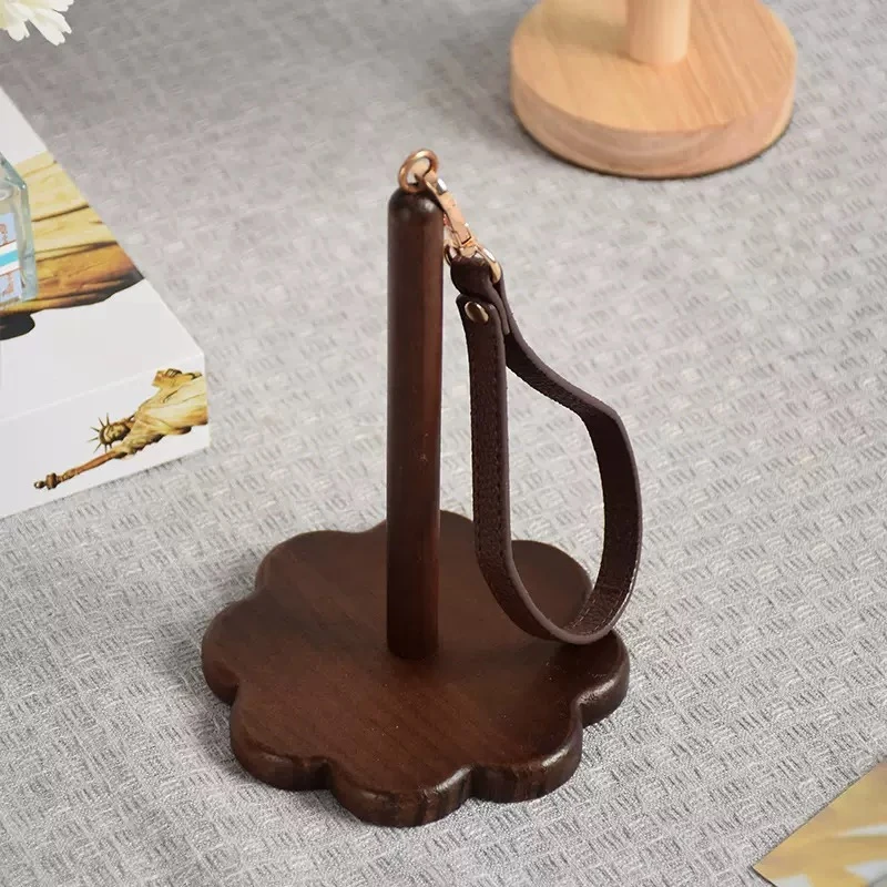 木质线轴架便携式手腕纱线架 家用diy手提式毛线工具