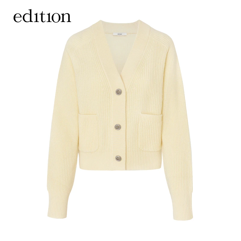 【金拐子专属】edition羊毛羊绒短款针织开衫新品#EBC1CAR018