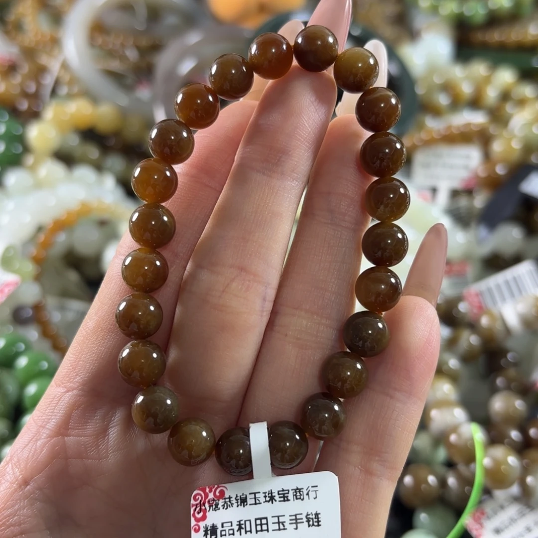 和田玉未镶嵌手链92
