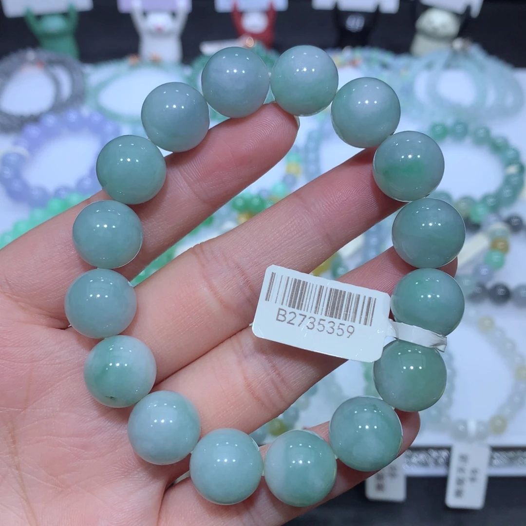 翡翠未镶嵌手串天然