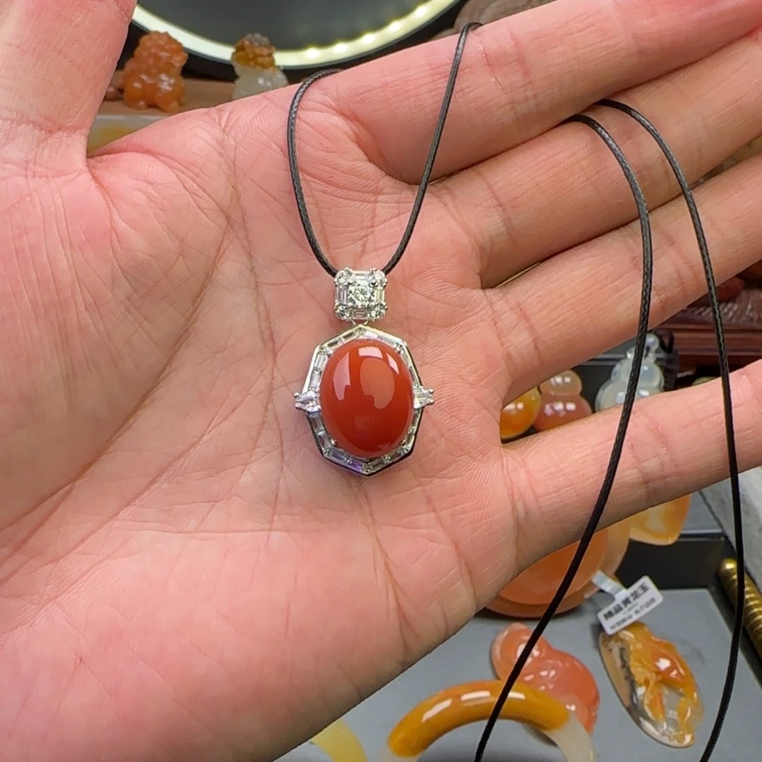 石英质玉（黄龙玉）未镶嵌吊坠(不含链)