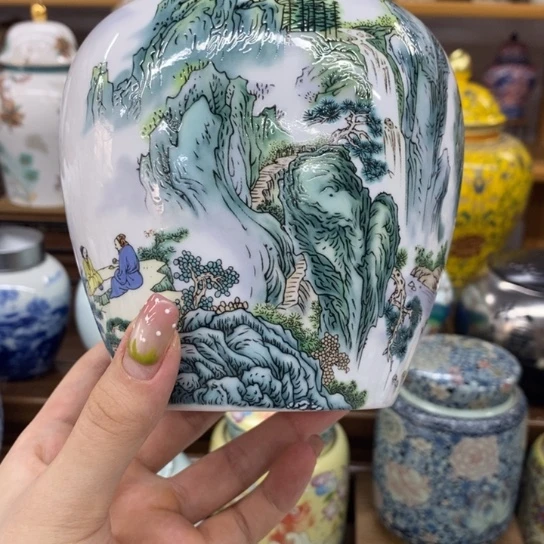 瓷片茶叶罐密封罐