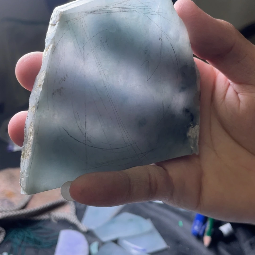 未镶嵌定制翡翠射*  包工素依观音