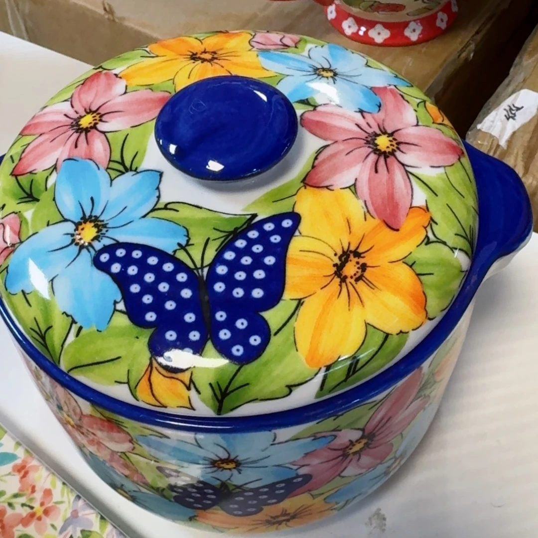 陶瓷700毫升水仙花炖盅一只看图