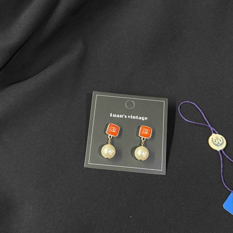 99新 Chanel/香奈儿 乱乱子中古汉堡/耳钉/116287