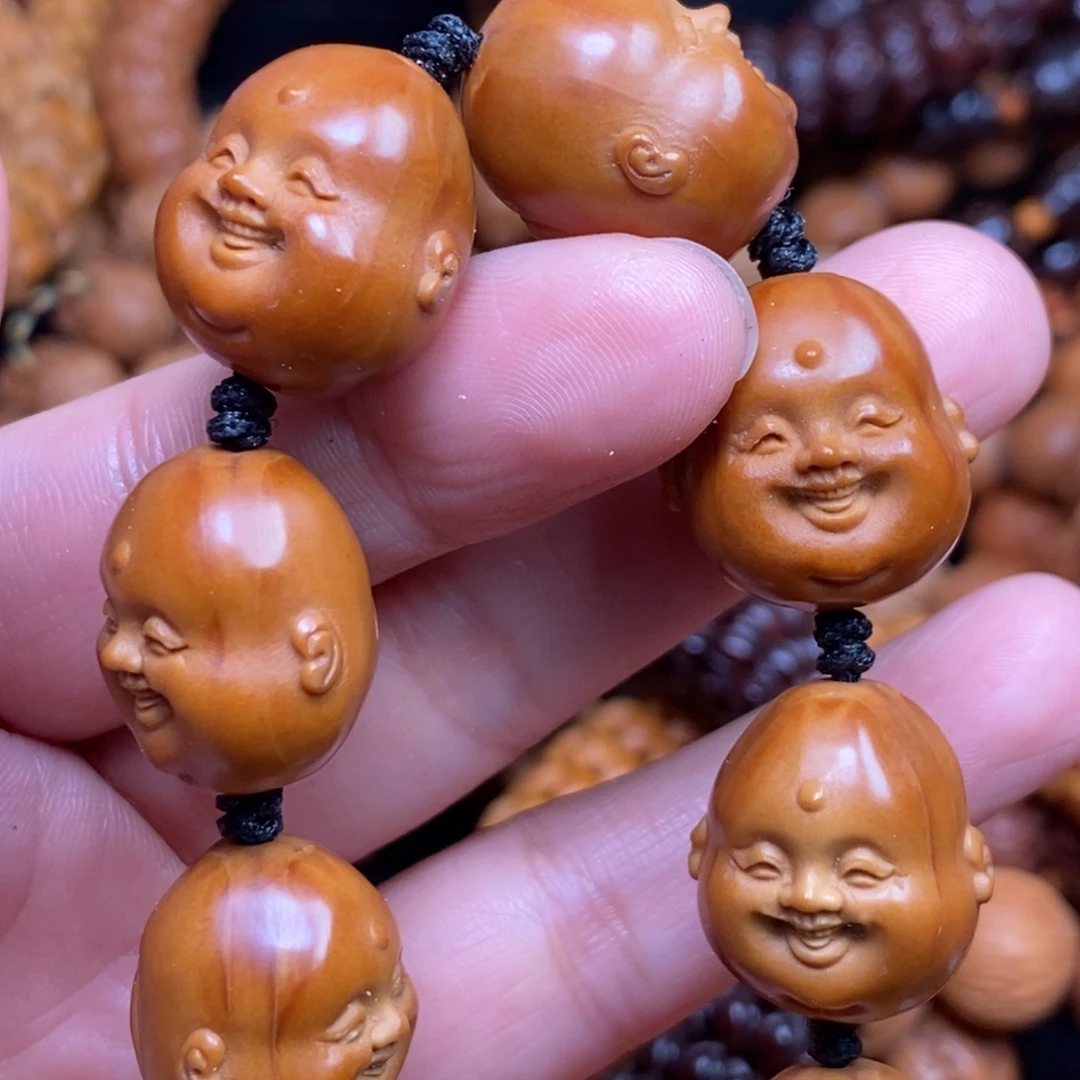 菩提籽类橄榄核雕刻手串手链项链吊坠