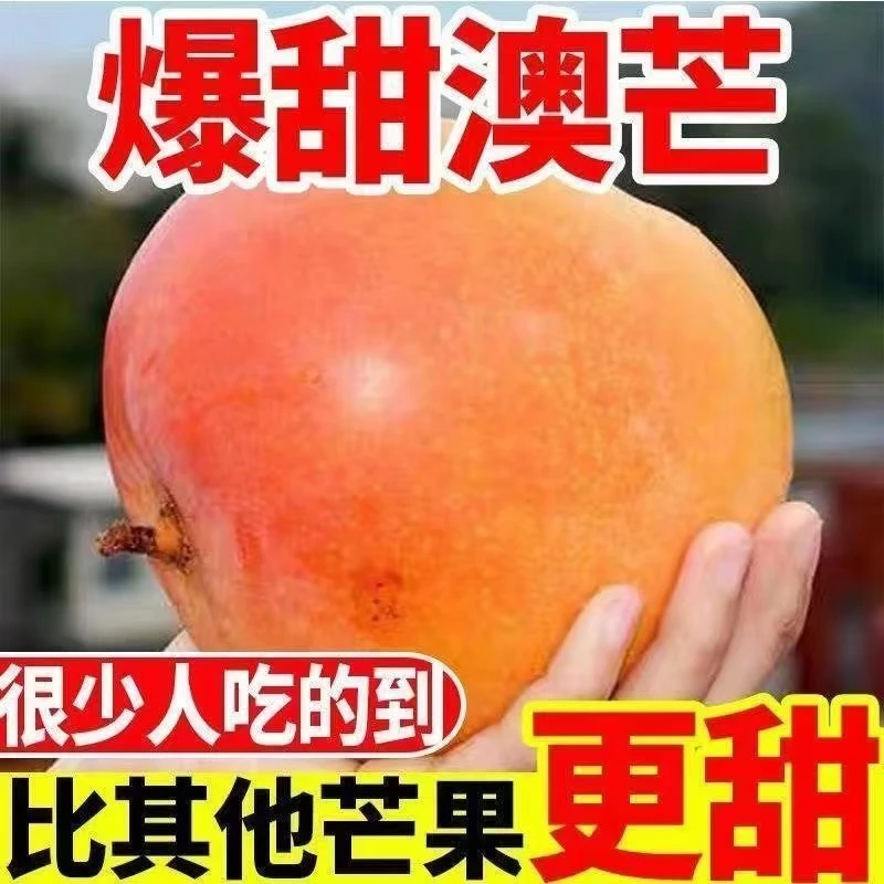 2025彩虹芒新鲜水果芒果正宗澳芒应季云南苹果芒当季薄皮大青芒果