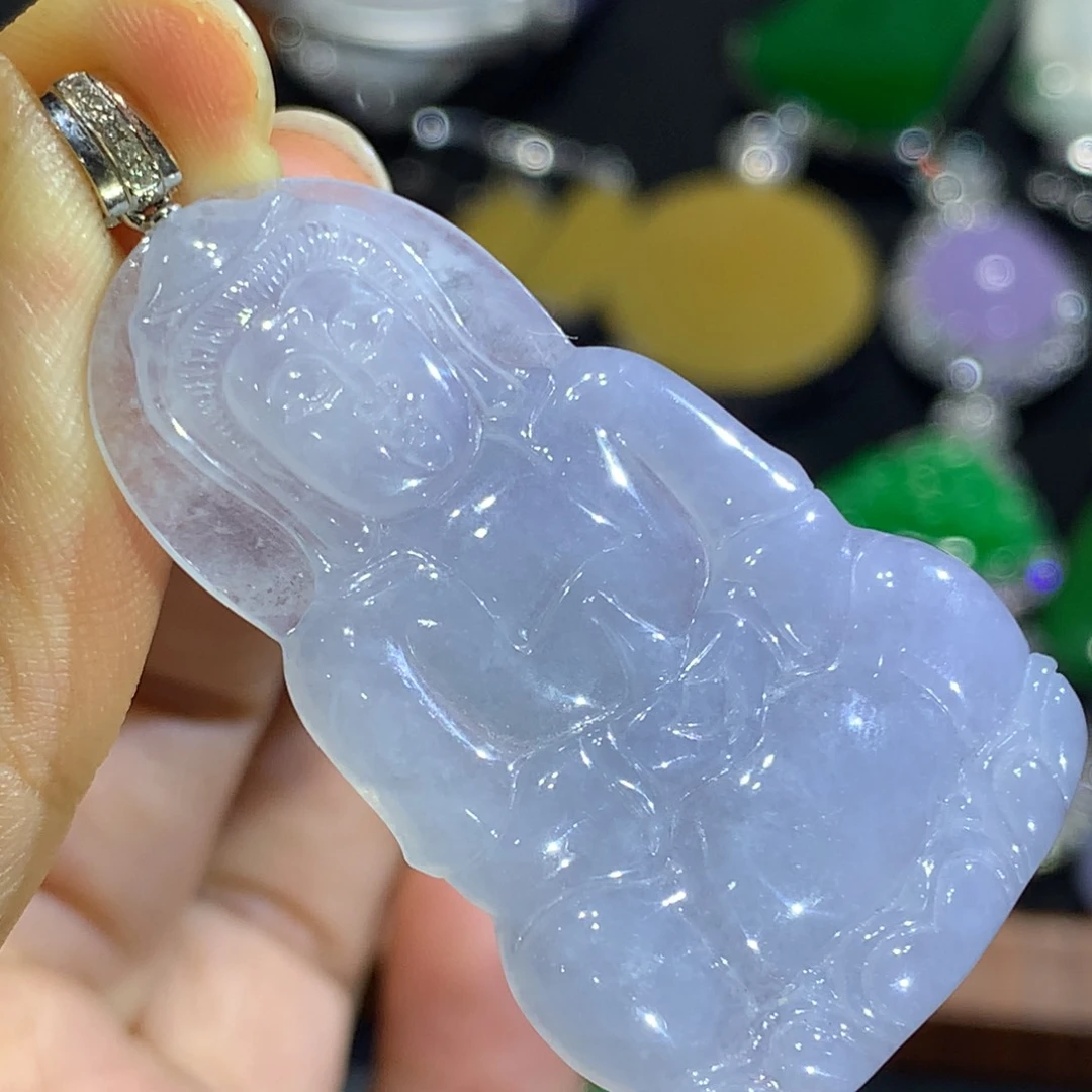 翡翠18K金镶嵌颈饰翡翠