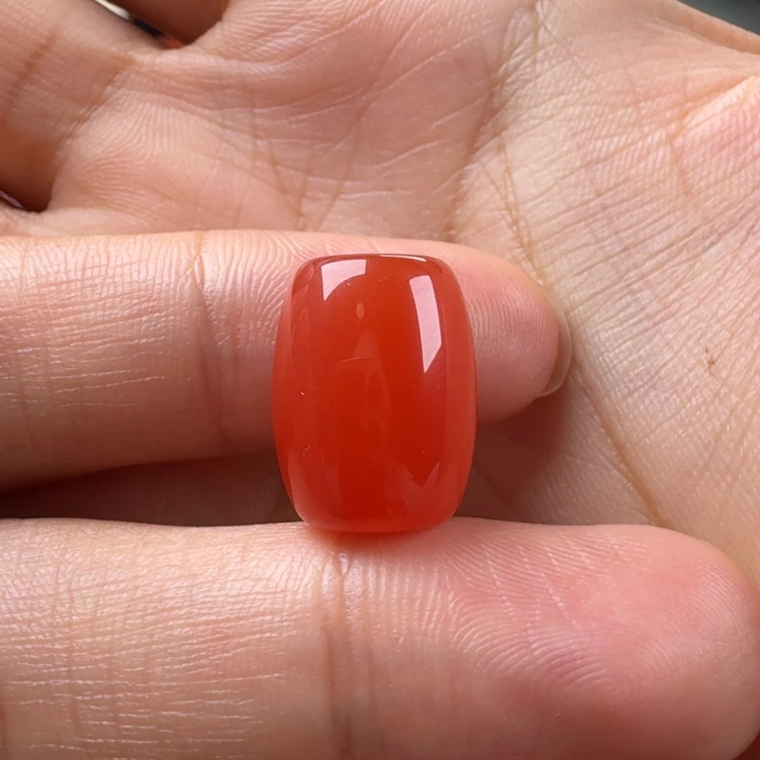 南红玛瑙未镶嵌桶珠15*11.6