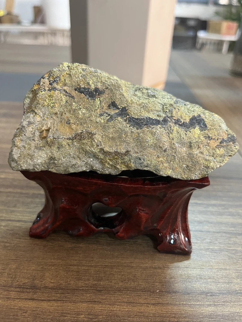 金矿石原石摆件奇石观赏摆件