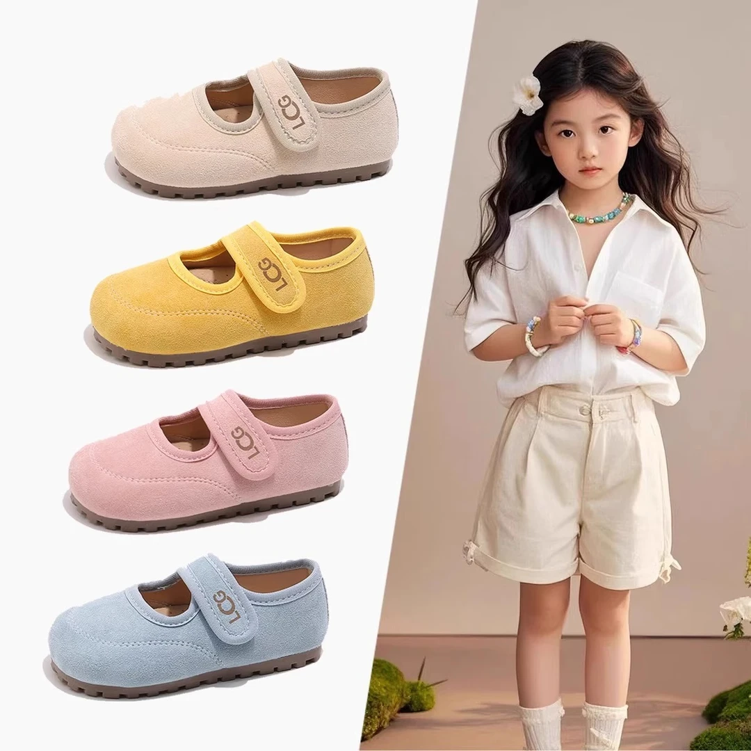 ABC女童小皮鞋2025春秋季幼儿软底防滑浅口单鞋中小童公主宝宝鞋