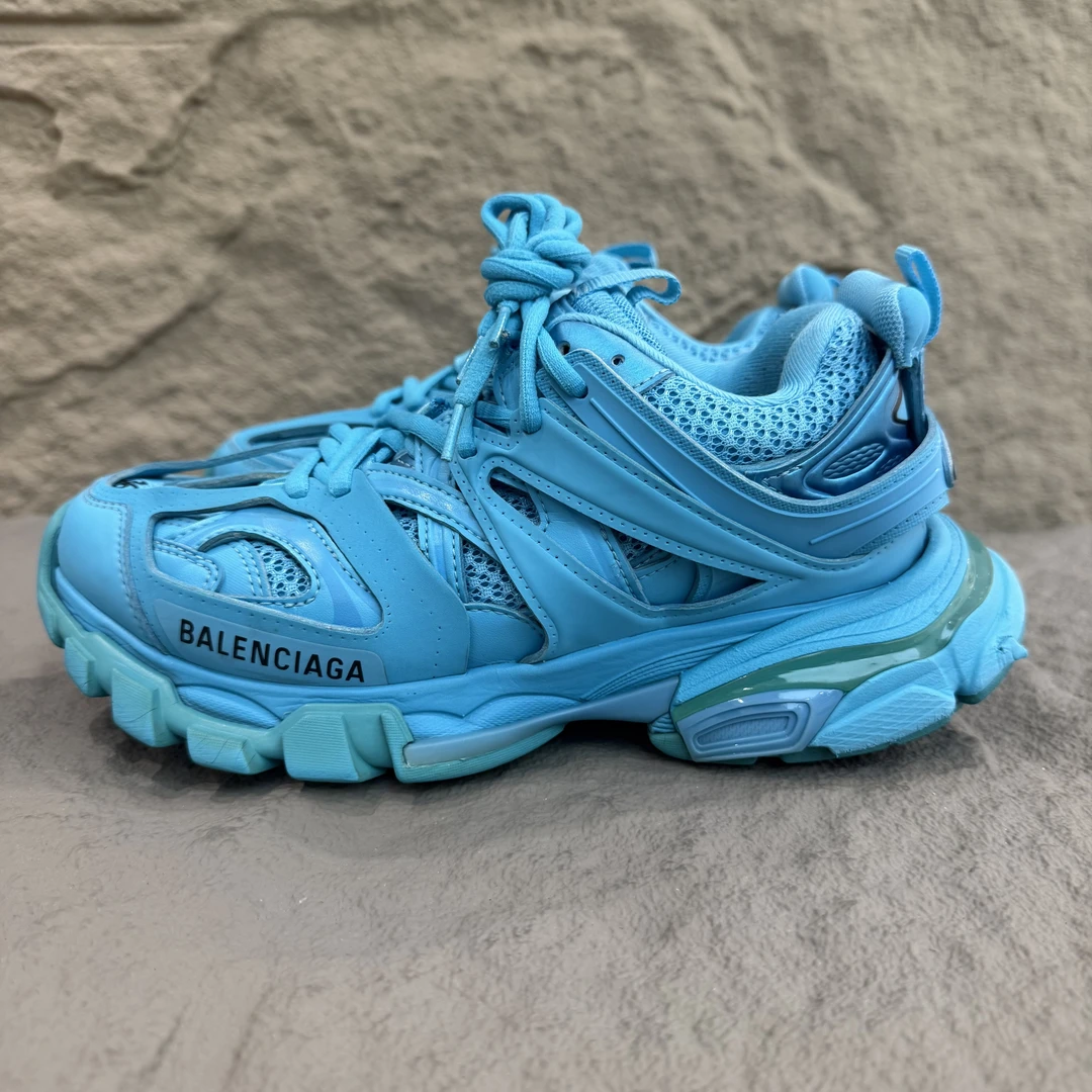 95新 Balenciaga/巴黎世家 Track老爹鞋蓝色女款36码