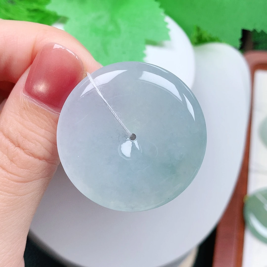 翡翠未镶嵌颈饰平安37-6.4