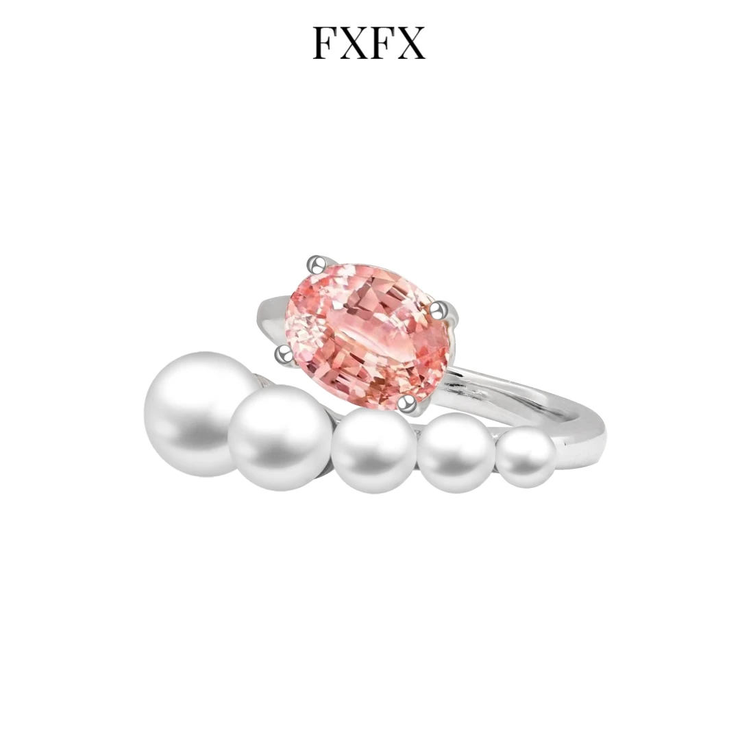 FUNNXI 925银合成锆石戒指 【爱丽儿】轻奢时尚小众设计师精致戒指