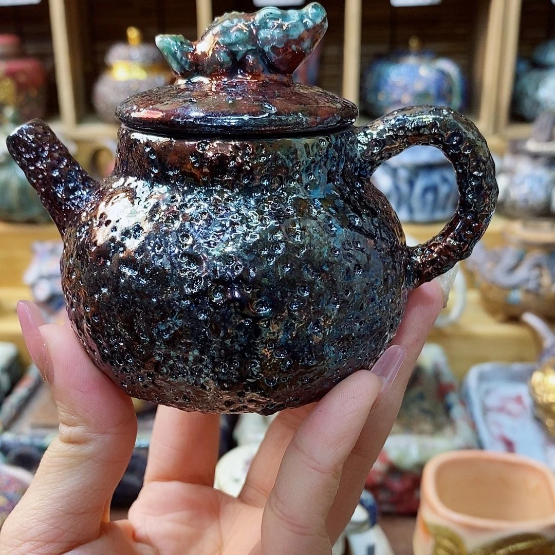 粗陶柴烧志野茶器