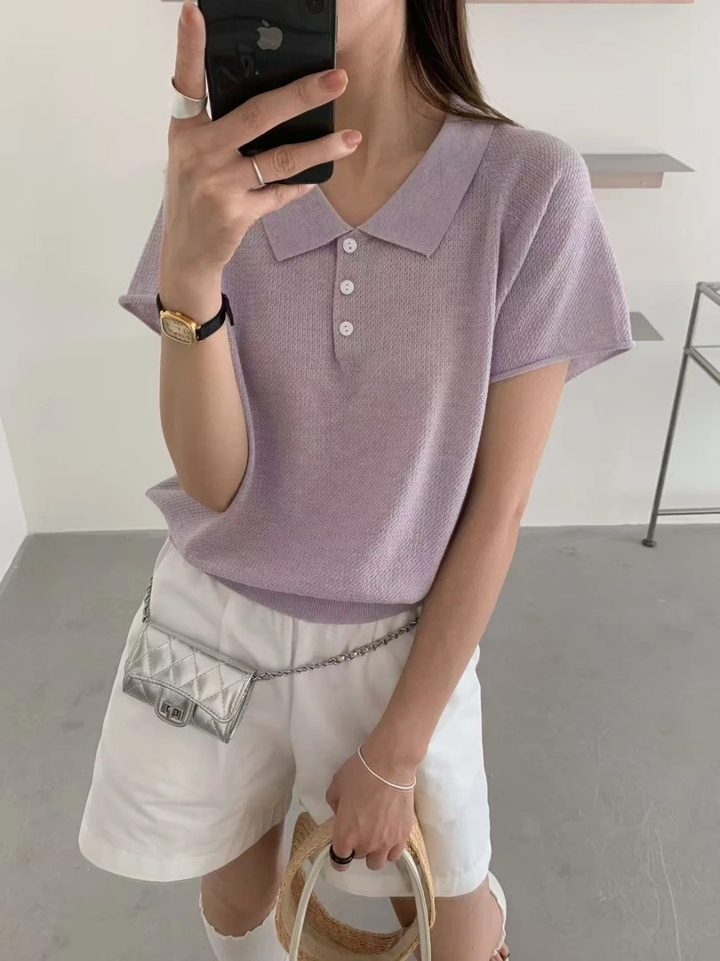 温柔陷阱短袖针织