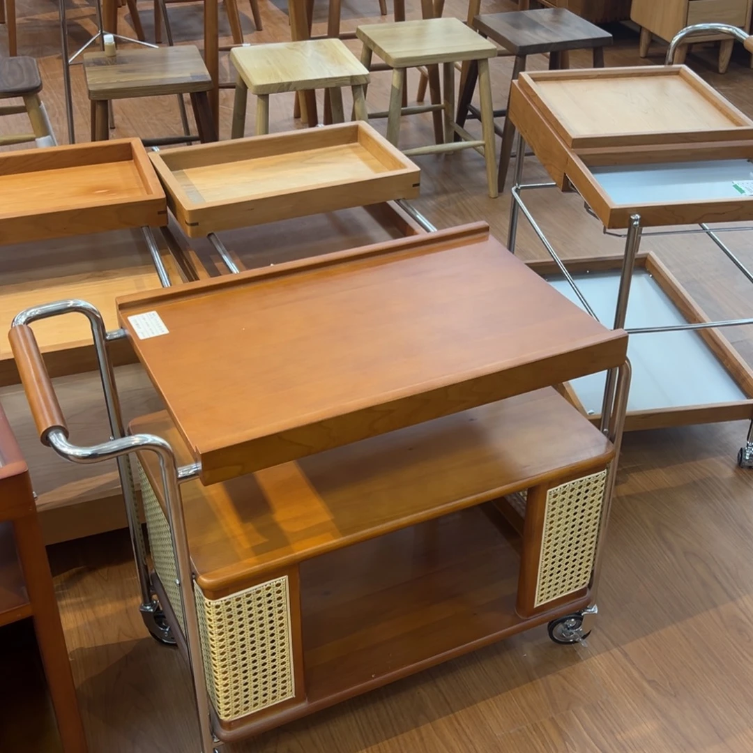 暴***妮实木黄杨木流光推车