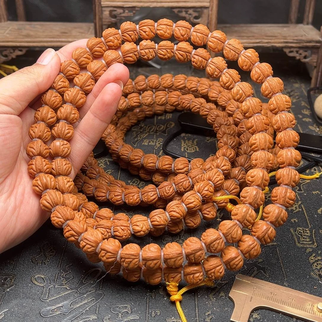 吊坠桃核小金豆72薄挂