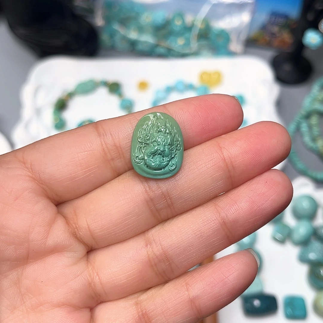 绿松石未镶嵌珠宝半成品