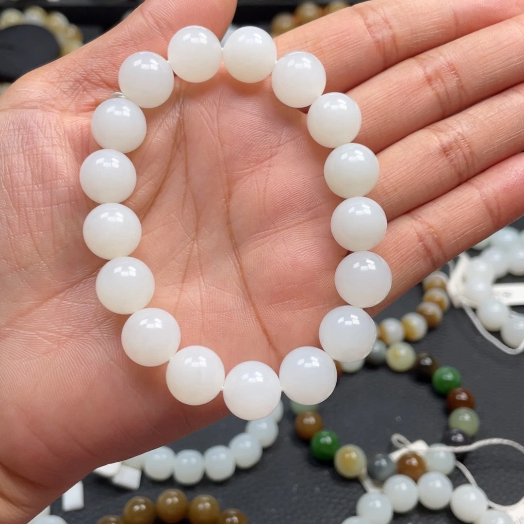 和田玉未镶嵌手链