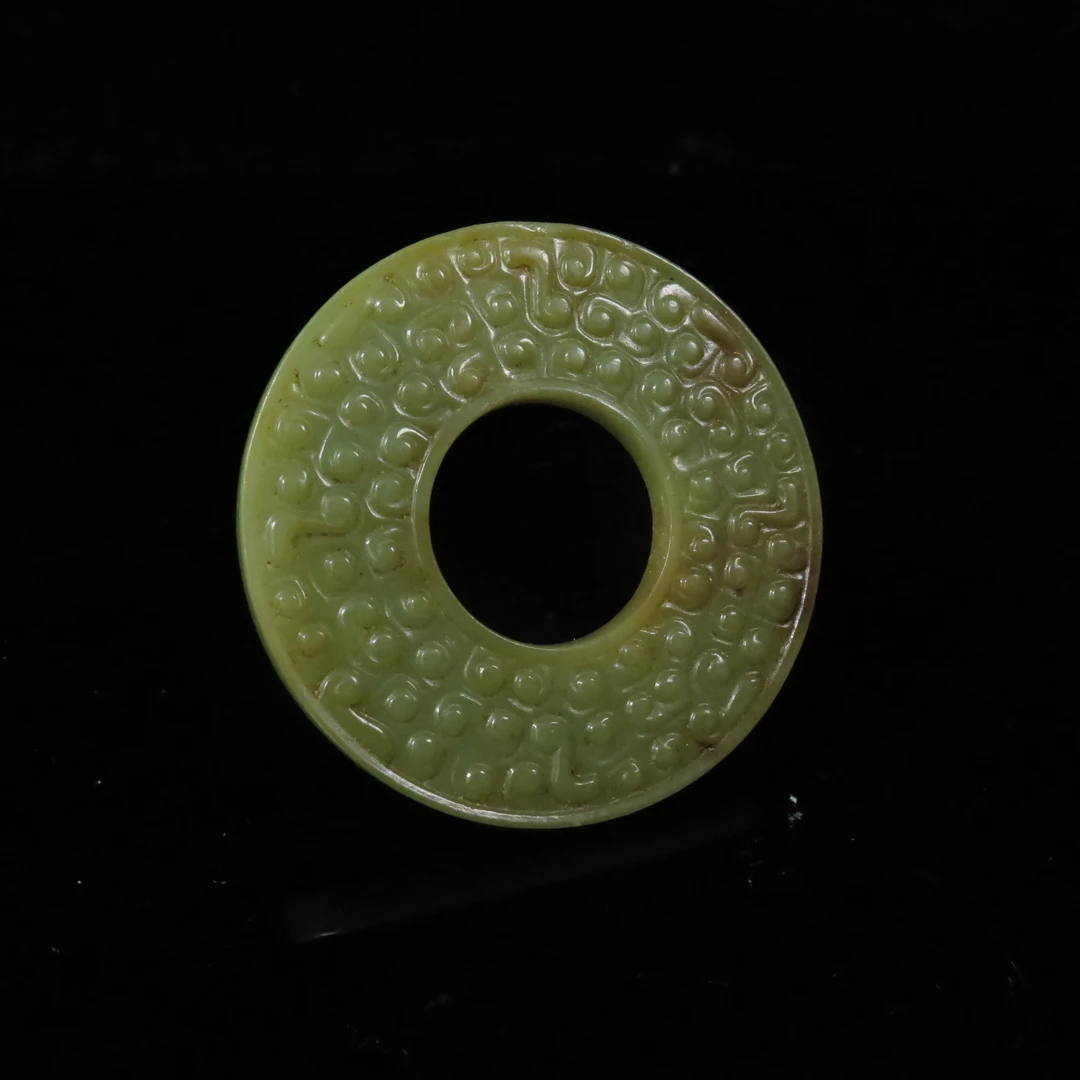 清代云纹玉璧/HY559697/和田玉/槐荫山房