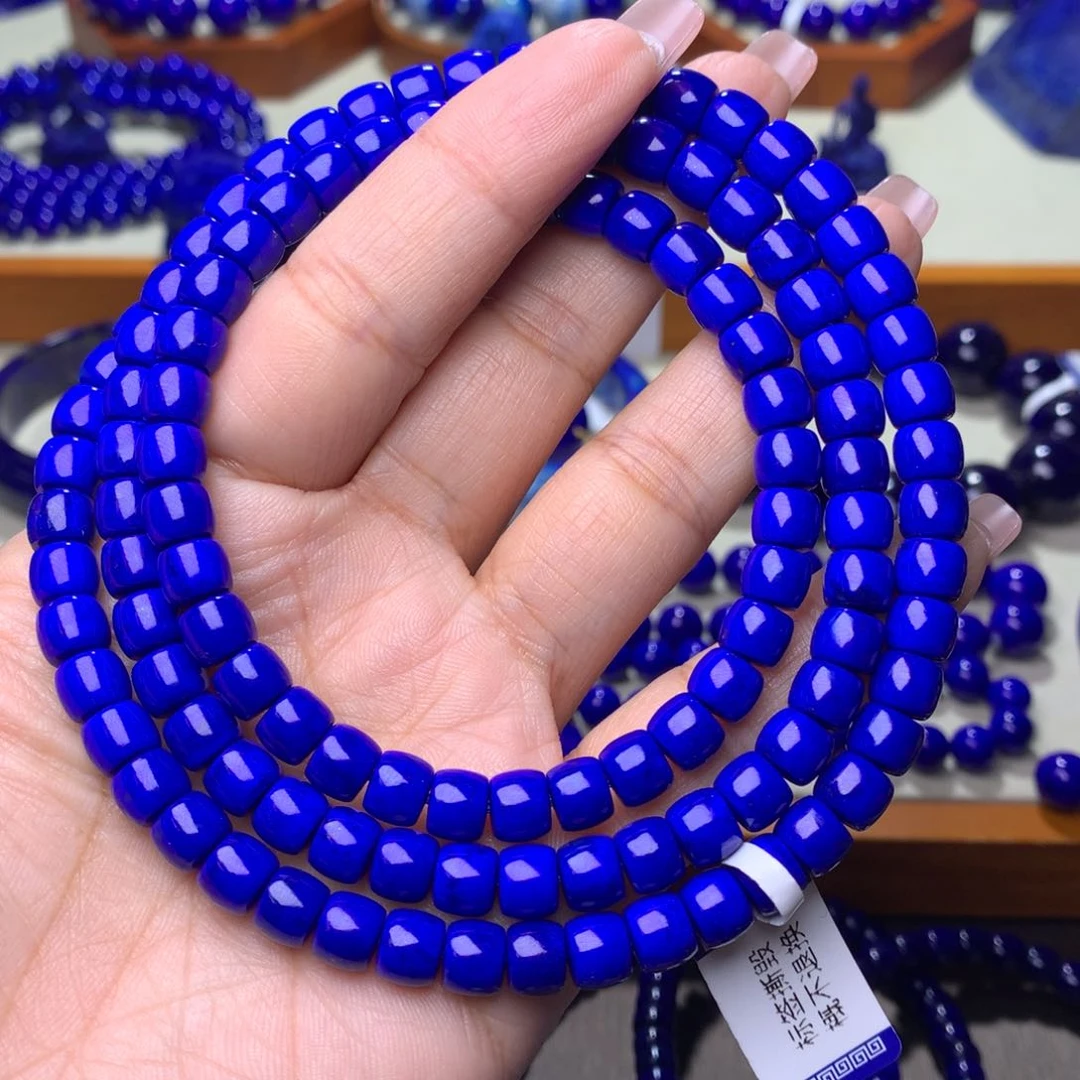 青金石颈饰未镶嵌7m