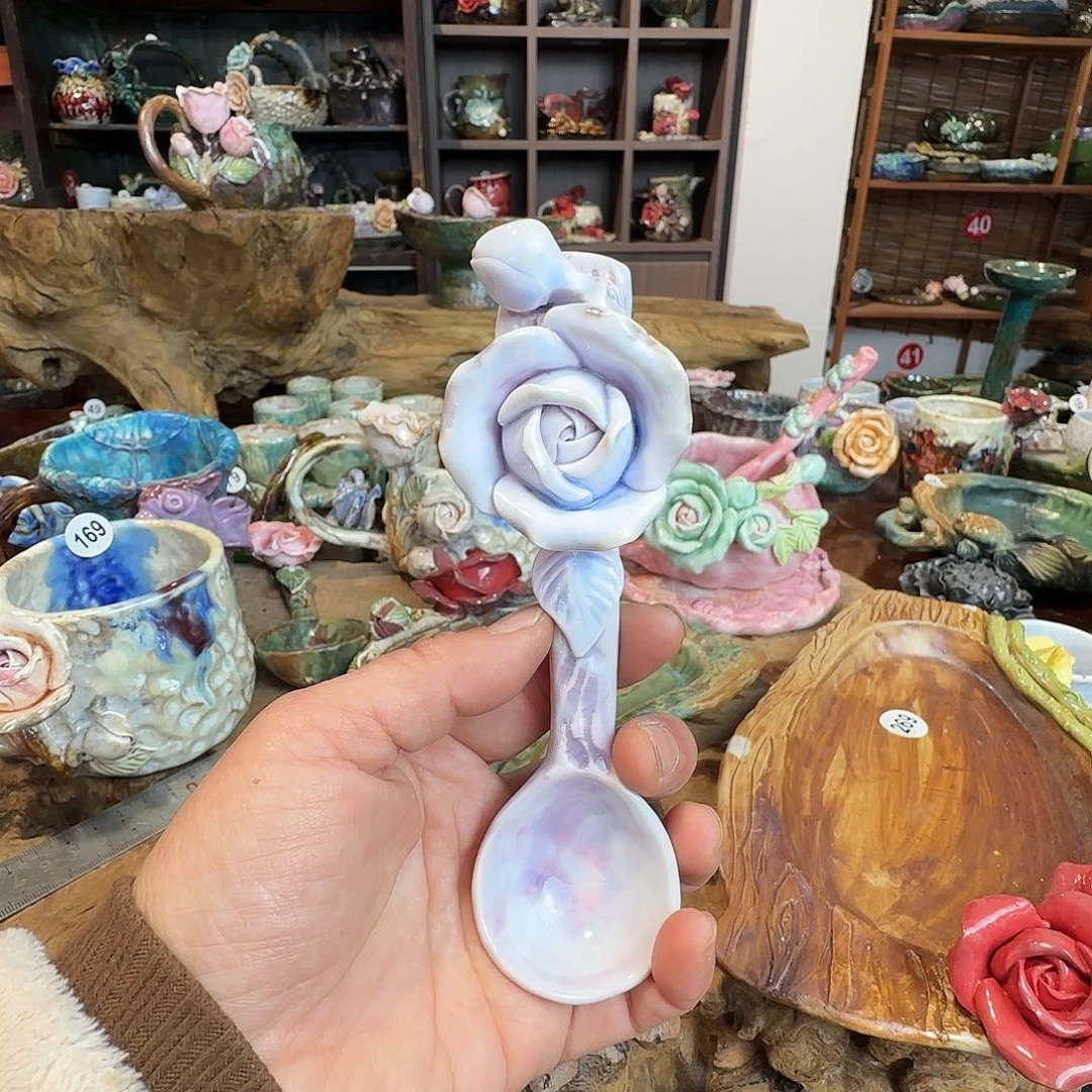 略***呀纯手工咖啡杯，餐具