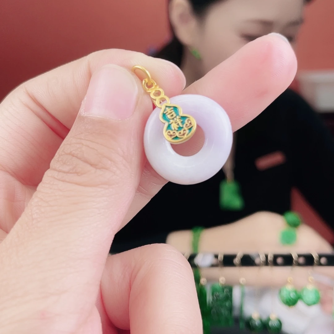 翡翠未镶嵌耳饰饰品