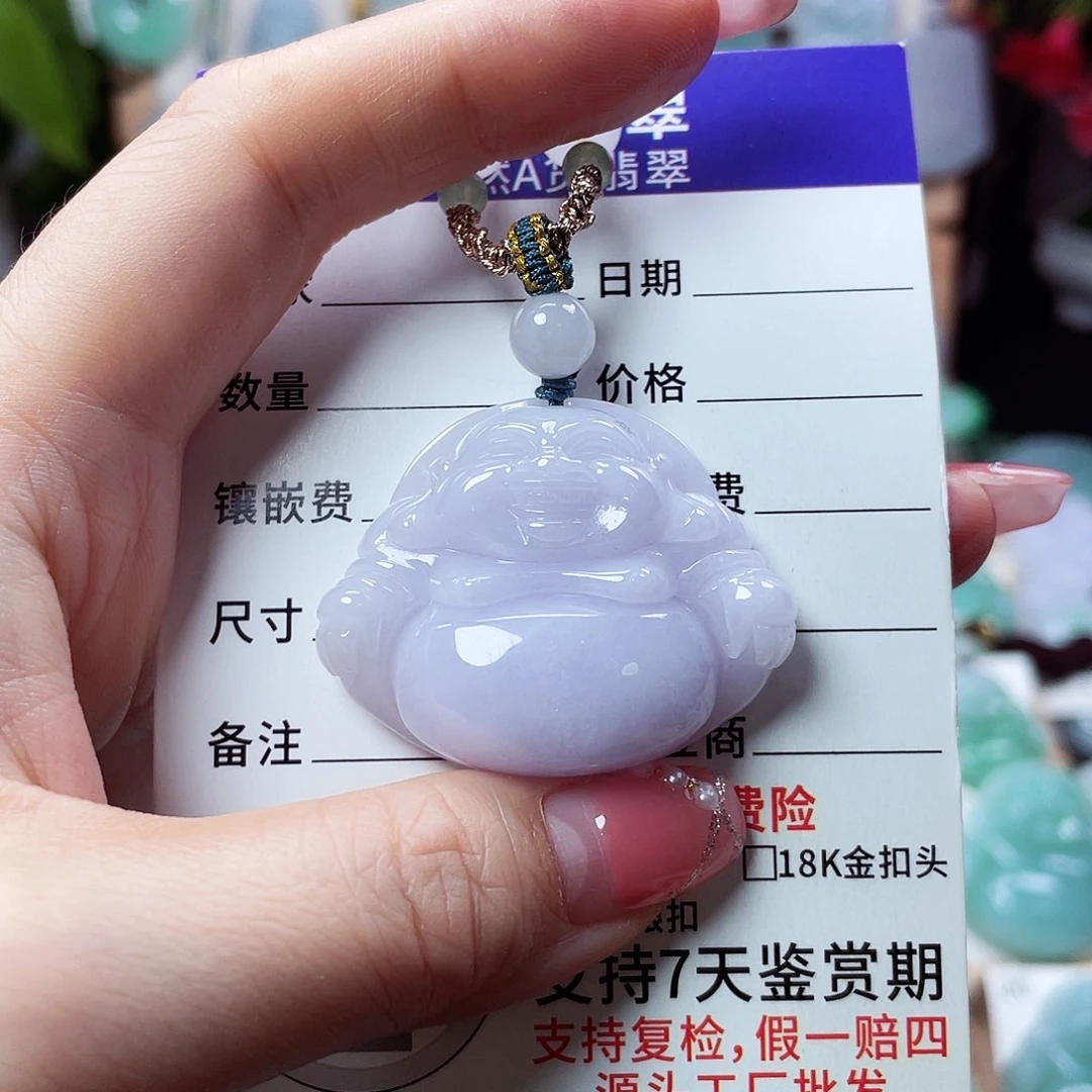 翡翠未镶嵌颈饰佛公19