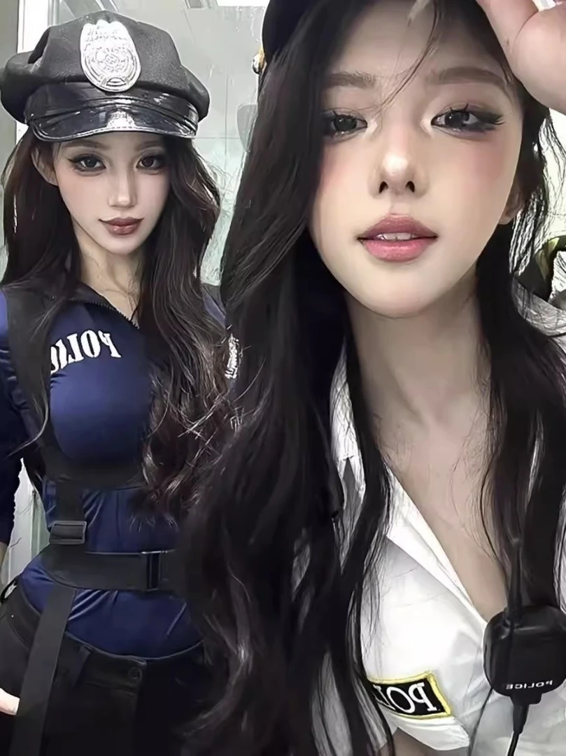 性感睡衣床上大尺度辣妹倾诉内衣禁欲系女警制服纯欲角色扮演